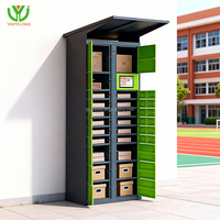 Casier à colis intelligent extérieur Yinlong OEM avec auvent imperméable, casier à colis avec fonction de charge, offre une intégration API