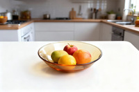 Élégante assiette en verre ambré, plat de service ambré pour la maison, les mariages, les fêtes, les salades, les fruits secs, les desserts