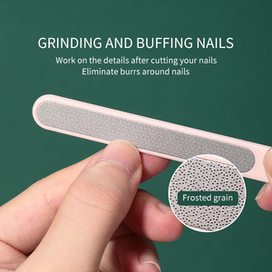 Lmltop OEM Thân Thiện Với Da Chết Ngã Ba Móng Tay Tập Tin Móng Tay Sắc Nét Cắt Thiết Lập 3036 Kết Hợp Thuận Tiện An Toàn 3Pcs Làm Móng Bộ - Product Image 3