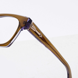 Full Rim Rectangle <b>Eyeglasses</b> <b>Frames</b> Solid Color Anti-Uv Vision Correction Adult Unisex Lightweight Resin Lens - Product Image 2
