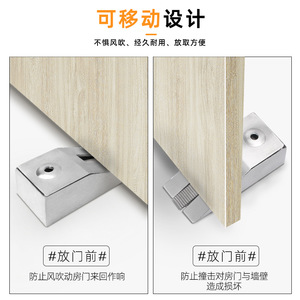 Tope de Puerta Ajustable Sukepu de Acero Inoxidable, Sin Perforación, Bloqueador de Puerta Montado en el Suelo - Product Image 2