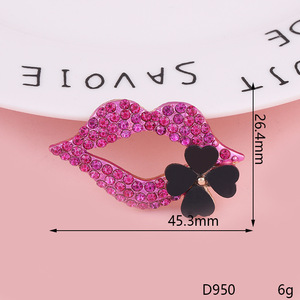 Charmes en forme de lèvres en diamant de luxe faits à la main - Lèvres rouges, baiser, décoration de bouche pour la fabrication de coques de téléphone, bijoux, accessoires de mode - Product Image 4