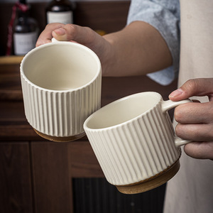 Tasse en céramique thérapeutique, universelle pour la maison et le bureau, pour café, lait, thé, eau, vente en gros, vaisselle quotidienne - Product Image 2