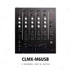 Tnh MC-M6USB 4 Kanaals Digitale Sound Mixing Console Professionele <span class=keywords><strong>Audio</strong></span> Disco Dj <span class=keywords><strong>Controller</strong></span>/<span class=keywords><strong>Audio</strong></span> Console Mixer 48V Fantoomvoeding - Product Image 5