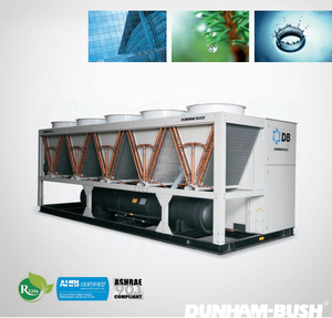 Unité de pompe à chaleur à vis refroidie par <span class=keywords><strong>air</strong></span> Dunhambush DB 80-472RT avec échangeur de chaleur haute efficacité de type V - Product Image 2