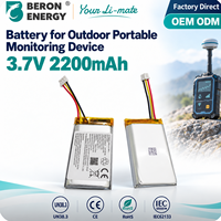 Paket Baterai Lithium Ion 3.7V 2200mAh Baterai Isi Ulang untuk Detektor Luar Ruangan Peralatan Deteksi Portabel Pabrik OEM