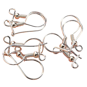 Cross Border Supplier 925 Silver Ear <b>Hook</b> with Real Gold Plating 20mm Accessories for <b>Earring</b> <b>Hook</b> - Product Image 1