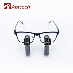 แว่นขยายสำหรับผ่าตัดทางทันตกรรม <span class=keywords><strong>Amtech</strong></span> ErgoAm 6.0x แบบ Ergonomic พร้อมไฟ LED กำลังขยาย 6.0 เท่า ใช้สำหรับการแพทย์ ปรับกำลังขยายด้วยมือ - Product Image 2