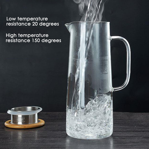 Bình đựng nước thủy tinh 40oz bình đựng nước nóng/lạnh Bình Đựng Trà đá lớn cho cà phê, nước trái cây và đồ uống tự chế - Product Image 5