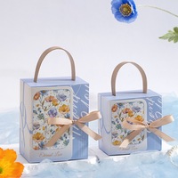 Boîte Cadeau Vide de Luxe en Gros avec Ruban de Perles et Poignée pour Mariage, Fiançailles, Baby Shower, Fête et Cadeaux Personnalisés