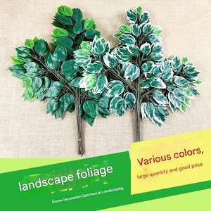Yapay Banyan yaprakları şekilli ve büyütülmüş ev bahçe peyzaj süslemeleri simüle yaprakları olarak kullanmak için filmden yapılmış - Product Image 3