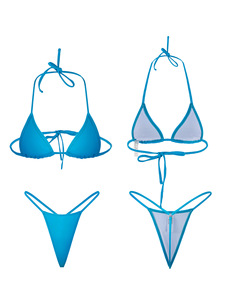 RUIQUWIN Traje de baño sexy para mujer con logotipo personalizado Bikini de dos piezas para vacaciones Ropa de playa - Product Image 3