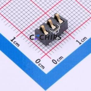 09H813000 Blade/Spring Contact Battery Connector SMD,P=3mm Connector - Product Image 1