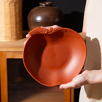 Bols créatifs en terre cuite faits à la main en forme de pomme, ensembles de bols à soupe en céramique personnalisés OEM, bols en argile de style vintage