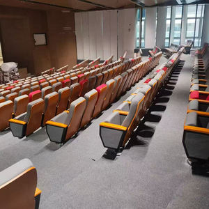 Pied indépendant avec chaises d'auditorium ventilé école théâtre studio salle de musique chaises de rangée chaises d'église - Product Image 5