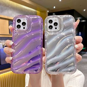 Coque de téléphone souple en TPU pour <span class=keywords><strong>iPhone</strong></span> 16 Pro 15 14 Pro Max 12 <span class=keywords><strong>13</strong></span> 11 X XS XR 7 8 Plus 6 Water Ripple Laser Anti-fall Protective Cover - Product Image 1
