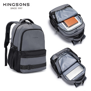 Kingsons <b>Student</b> <b>Backpack</b> 15 Inches Color Blocking Design For Everyday Use - Product Image 5