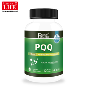 Fabricante de Suplementos PQQ al por Mayor, 40 mg, Promueve la Biogénesis Mitonquítica, Certificado Vegano, Sin Gluten, 120 Cápsulas de PQQ - Product Image 1
