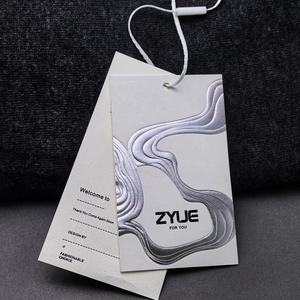 Étiquettes de vêtements personnalisées de luxe, étiquettes suspendues en papier spécial réfléchissant laser irisé, estampage <span class=keywords><strong>à</strong></span> chaud, découpe, écologiques, personnalisées - Product Image 1