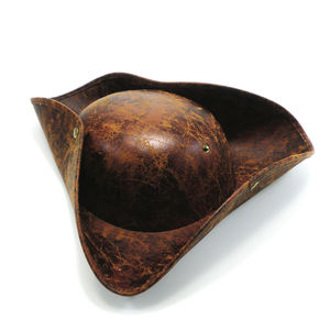 Cappelli da Pirata dei Caraibi in Pelle <span class=keywords><strong>Capitano</strong></span> Jack Tricorno Elegante per Halloween Festival Carnevale Festa in Maschera - Product Image 6