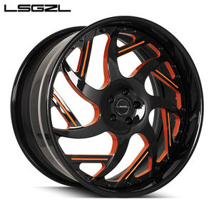 LSGZL 26英寸锻造车轮深凹轮5x130 5x114.3 5x20 5x112轮辋5x127 6x139.7轮辋19汽车车轮2件式环 - Product Image 3