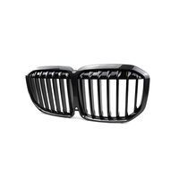 Calandre avant de voiture personnalisée en ABS, motif carbone, ligne simple, 20+ modèles, pour BMW X7 G07