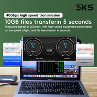 Câble USB4 40 Gbps 100 W PD à charge rapide, câble de données USB-C tressé, prend en charge la vidéo 8K, ordinateur portable, moniteur, SSD externe, hub, imprimante