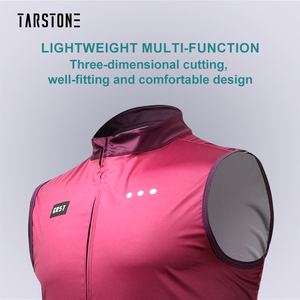 Chaleco de Ciclismo Personalizado, Cómodo, Transpirable, <span class=keywords><strong>Cortavientos</strong></span>, de Poliéster, Corte 3D, Absorbe la Humedad, Unisex, de Alto Rendimiento - Product Image 4