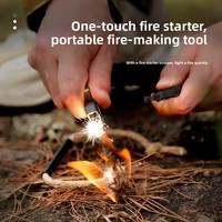 Bracelet de survie en paracorde tressé à sept brins avec sifflet, allume-feu et grande boussole pour équipement