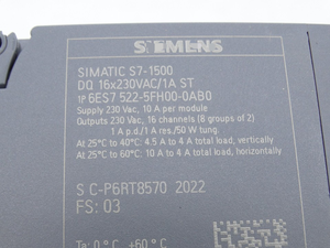 وحدة تحكم منطقية قابلة للبرمجة (PLC) جديدة تمامًا وأصلية طراز 6ES7522-5FH00-0AB0 - Product Image 2