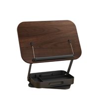 Support de Lecture Personnalisable pour Bureau, Support de Livre Vertical Multifonctionnel, Boîte de Rangement Rotative à 360 Degrés, Modèle Tablette en Panneau de Densité
