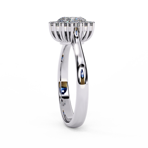 Women's 18K Solid Gold Brilliant Cut Lab Grown Diamond Engagement Ring IGI Certified Rhodium Plated Luxury VBR JEWELS <b>Model</b> - Product Image 3