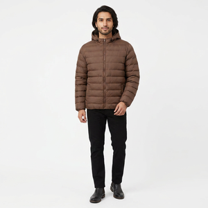 Chaqueta Acolchada con Cuello Alto de Diseño Personalizado de Alta Calidad para Hombre, Abrigo de Invierno de Lona, Servicio OEM, Precios al por Mayor FINER - Product Image 1