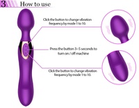 Vibromasseur à 10 vitesses, baguette vibrante pour femmes, masseur corporel, jouet sexuel pour femme, stimulateur du clitoris, masturbateur féminin, adulte