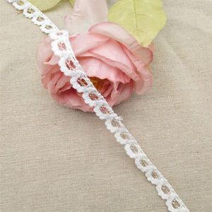 Accesorio decorativo de volantes solubles en agua de punto de encaje francés blanco de alta calidad para técnicas de prendas y bolsos - Product Image 2