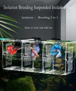 Shanda Dubbel, Drievoudig Isolatiecompartiment Fokkerij Isolatiebox Aquariumfokker Aquariumaquarium