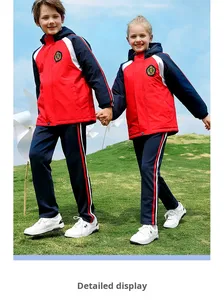 Ensemble d'uniformes scolaires classiques pour enfants - Tissu en coton doux pour les sports et les cérémonies d'été et d'automne - Product Image 5