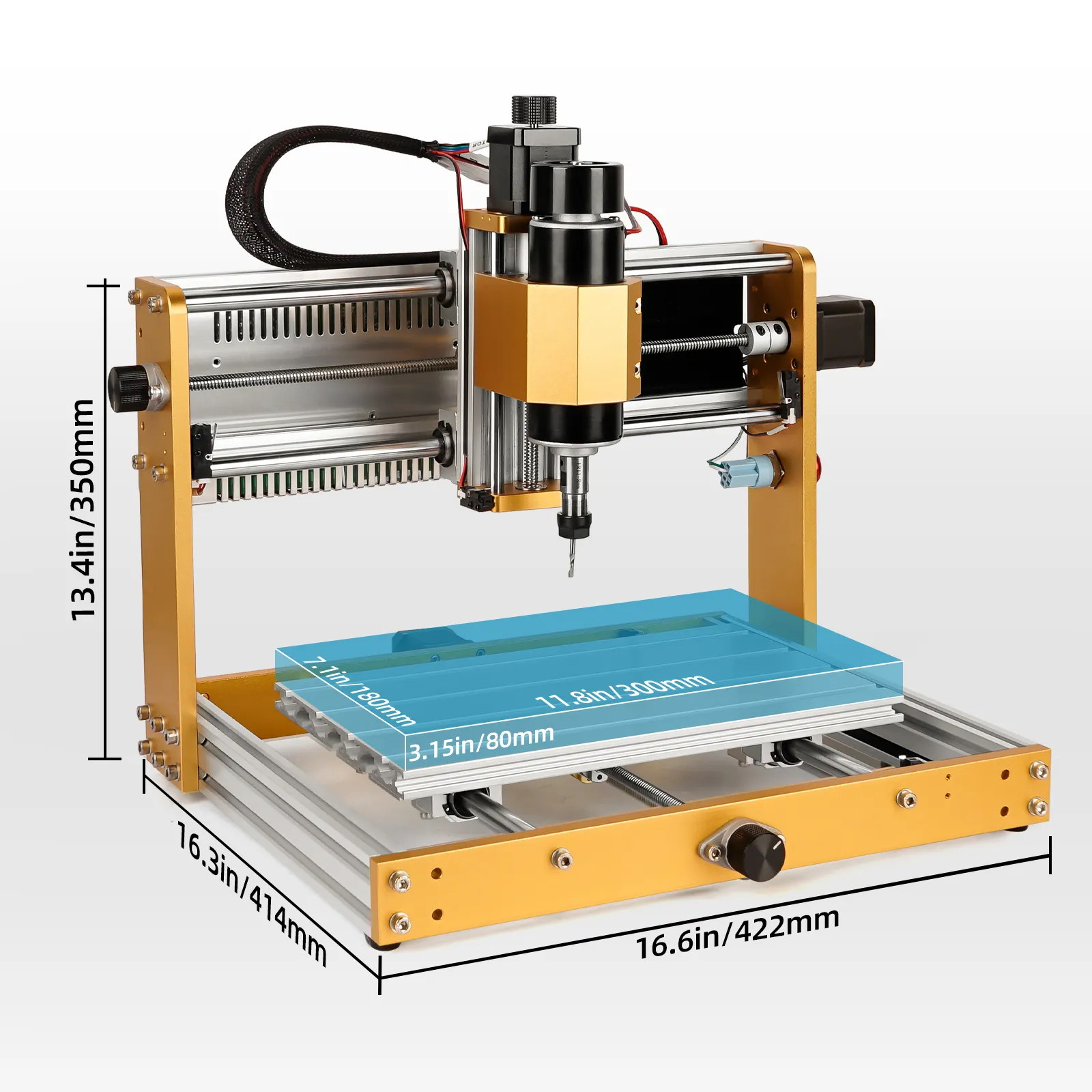 3018Plus 2,0 DIY CNC enrutador máquina de grabado láser 30*18CM fresadora CNC para MDF