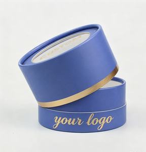 Tube en papier transparent, cylindre en papier kraft visuel transparent, tube d'emballage rond personnalisé en PVC écologique pour cadeau - Product Image 2