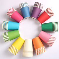 Gobelets en papier à paroi simple de 4 à 12 oz, 50 gobelets par paquet, paroi épaisse de qualité supérieure, utilisables avec des couvercles de 63 mm