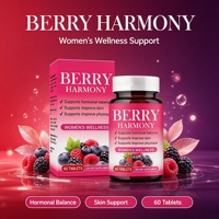 Comprimés Équilibre Hormonal Femme Berry Harmony Proanthocyanidine Végétalien Soutient la Peau, le Corps et la Santé Menstruelle OEM/ODM Disponible
