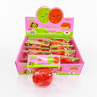 Jouet Squishy en forme de tranche de pastèque de 5,5 cm, Nouveau jouet anti-stress à presser en forme de fruit, Squishies au toucher frais pour enfants et adultes