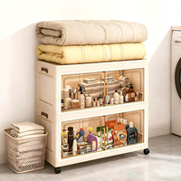 Armoire de rangement pliable en plastique, organisateur de jouets rectangulaire, sans installation, design moderne et simple, salon, chambre d'enfant