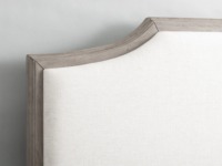 Meubles de chambre à coucher au design moderne de style nordique Lit double en bois de chêne