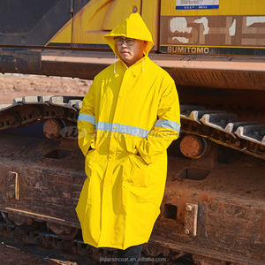 Haute qualité prix usine 2 pièces travail combinaison de pluie imperméable moto imperméable résistant PVC Polyester manteau de pluie pour hommes - Product Image 3