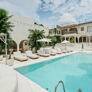 Moderno in legno letto a baldacchino ombrellone 10 piscina mobili da esterno per spiaggia giardino Hotel piscina Reciliner per uso esterno - Product Image 1