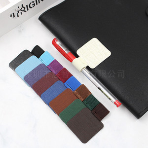 Korean stationery creative leather pen <b>clips</b>, self-adhesive pen holders, loose-leaf notebooks, elastic pen <b>clips</b> - Product Image 1