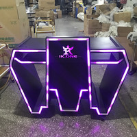 Support de table pour équipement DJ LED rechargeable personnalisable, stand de bar mobile, structure de scène avec effets lumineux pour les clubs