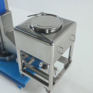 Máquina elevadora hidráulica eléctrica industrial IBC Tote Bin Lifter con control PLC para cargar alimentación de carga - Product Image 6