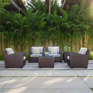 Ensemble de canapés de jardin en <span class=keywords><strong>rotin</strong></span> Mobilier d'extérieur Ensemble de canapés en <span class=keywords><strong>rotin</strong></span> - Product Image 1